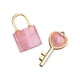 thumbnail image 4 of Collar versátil Yinane con Colgante de llave de piedra rosa para parejas, 4 of 8