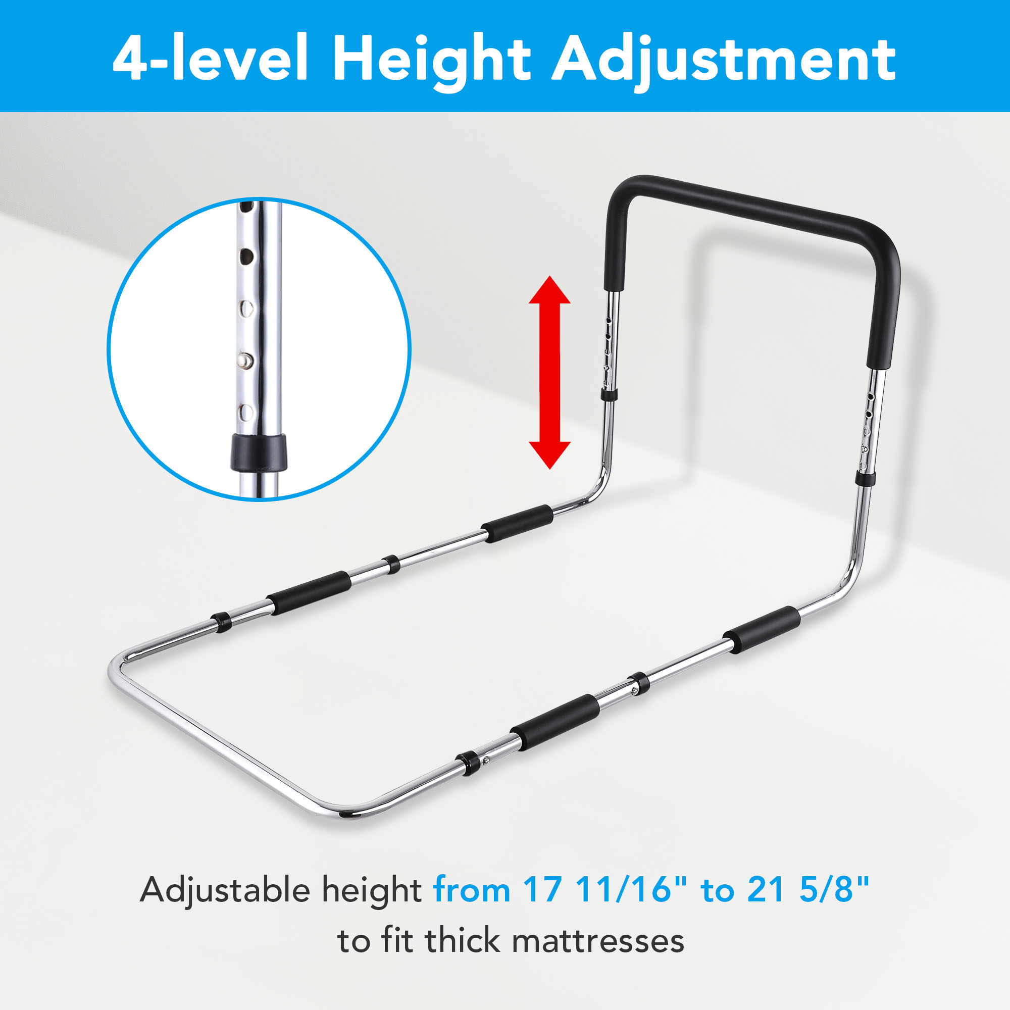 Bed Rail - SafetySure® Grip Bed Assist Handle – Metal & Mobility Products,  Inc.