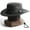 Black, variant on Safari Crazy Leather Hats Outback Traveller Hat - L - Tan Brown