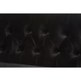 thumbnail image 5 of Baxton Studio Flax Victorian Style Contemporary Black Velvet Fabric Upholstered 2-seater Loveseat, 5 of 7