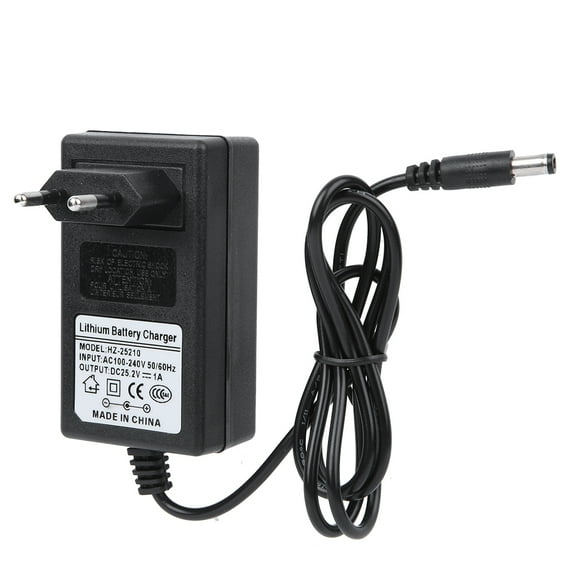 100-240V, 25.2V EU Plug, Portable Power Solution Universal Travel Charger Adapter for Muscle Massager Guns