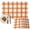 Burnt Orange, variant on Burnt Orange Plaid Placemats Set of 2, Gingham Check Minimalist Grid Farmhouse Washable Wipeable Table Mats for Dining Tables, Indoor Outdoor Kitchen Place Mats for Holiday Party Table Decor