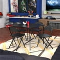 thumbnail image 4 of COSCO 5-Piece Folding Set with Card Table and 4 Vinyl Padded Chairs, Black, 4 of 9