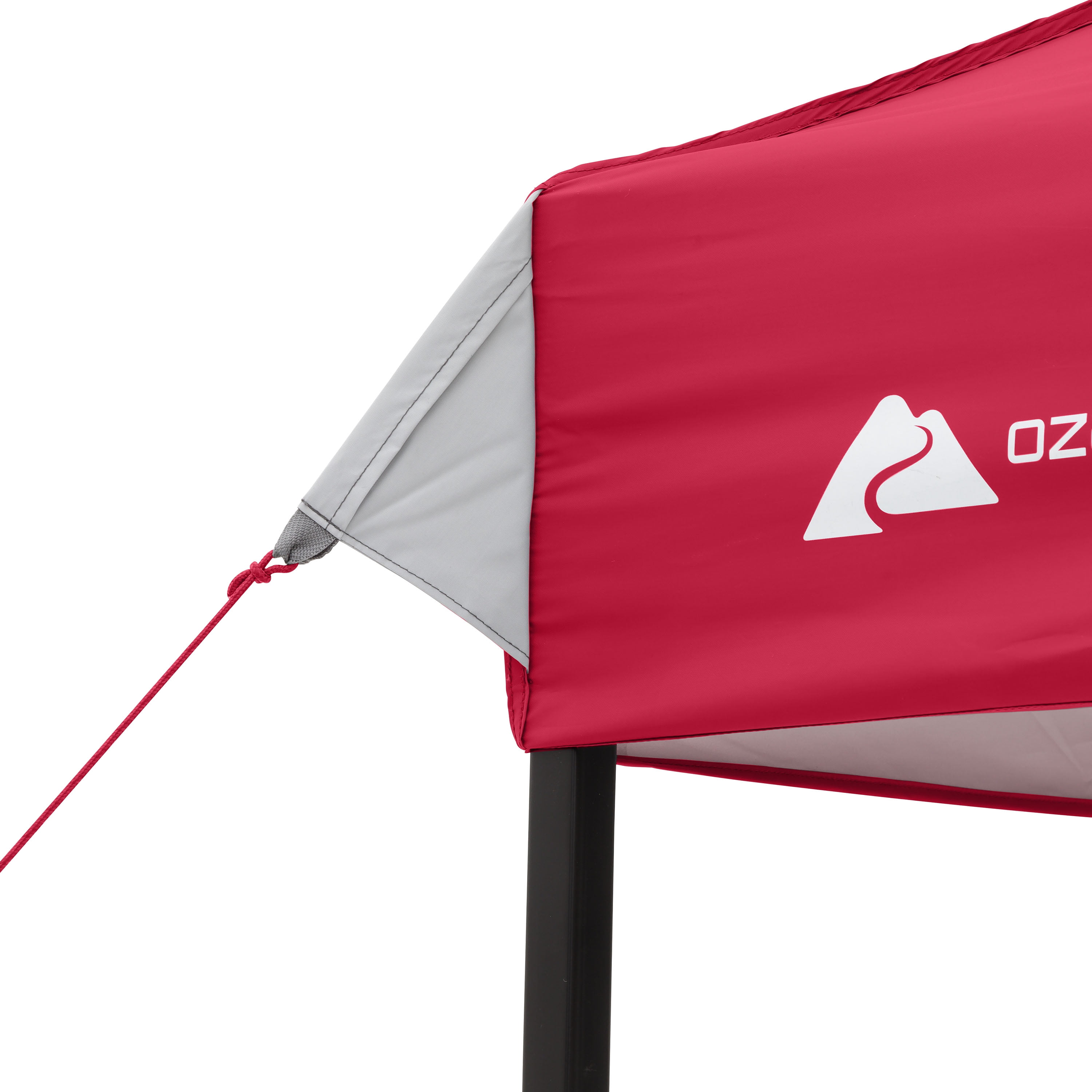 Ozark Trail 10x10 Instant Pop Up Canopy Tent with Simple Push Setup – Straight Leg Pop-Up Tent for Tailgating, Camping & Events, Red