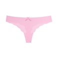 thumbnail image 1 of Tanga sexy pura para mujer con bordes ondulados y seda helada, ropa interior femenina sin costuras integrada de cintura baja, 1 of 6