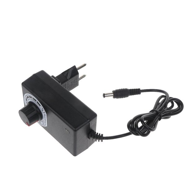EU Convertidor CA-CC de 100v-240v Adaptador de fuente de alimentación de 4-12v ajustable para ventilador de 12v