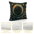 thumbnail image 4 of Qinduosi Moon &amp; Star Magical Burlap Throw Pillow Case Cushion Cover Couch Sofa Decorative Square White, 4 of 5