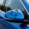 thumbnail image 6 of Decorative Cross and Heart Vinyl Stickers - Durable Adhesive Decals for Laptops, Notebooks and Car Windows, Creative DIY Art and Personalization Set, 6 of 6