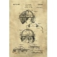 thumbnail image 2 of Lavoie, Tina 13x18 Black Ornate Wood Framed with Double Matting Museum Art Print Titled - Welding Goggles Blueprint - Industrial Farmhouse, 2 of 4
