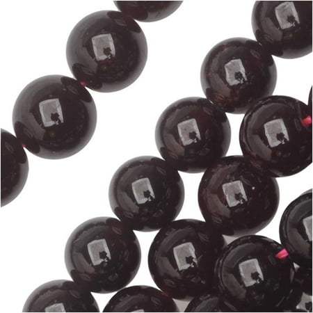 Red Bead Double Strand - Dakota Stones Gemstone Beads, Red Garnet, Round 6mm, 8 Inch Strand