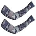 thumbnail image 1 of Mangas de Compresión de Codo de Brazo de Protección Solar Unique Bargains Camuflaje Verde Militar Tamaño L, 1 of 1
