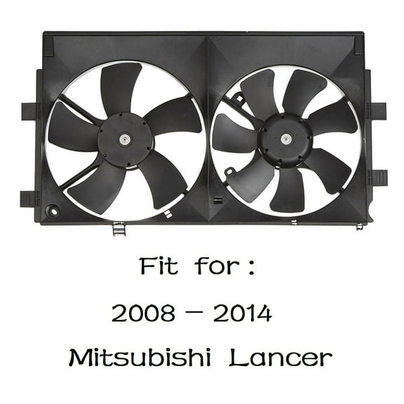 Radiator Cooling Fan Assembly Fit for Mitsubishi Lancer 2008 2009 2010 2011 2012 2013 2014, 621-368 1355A131 MI3115139