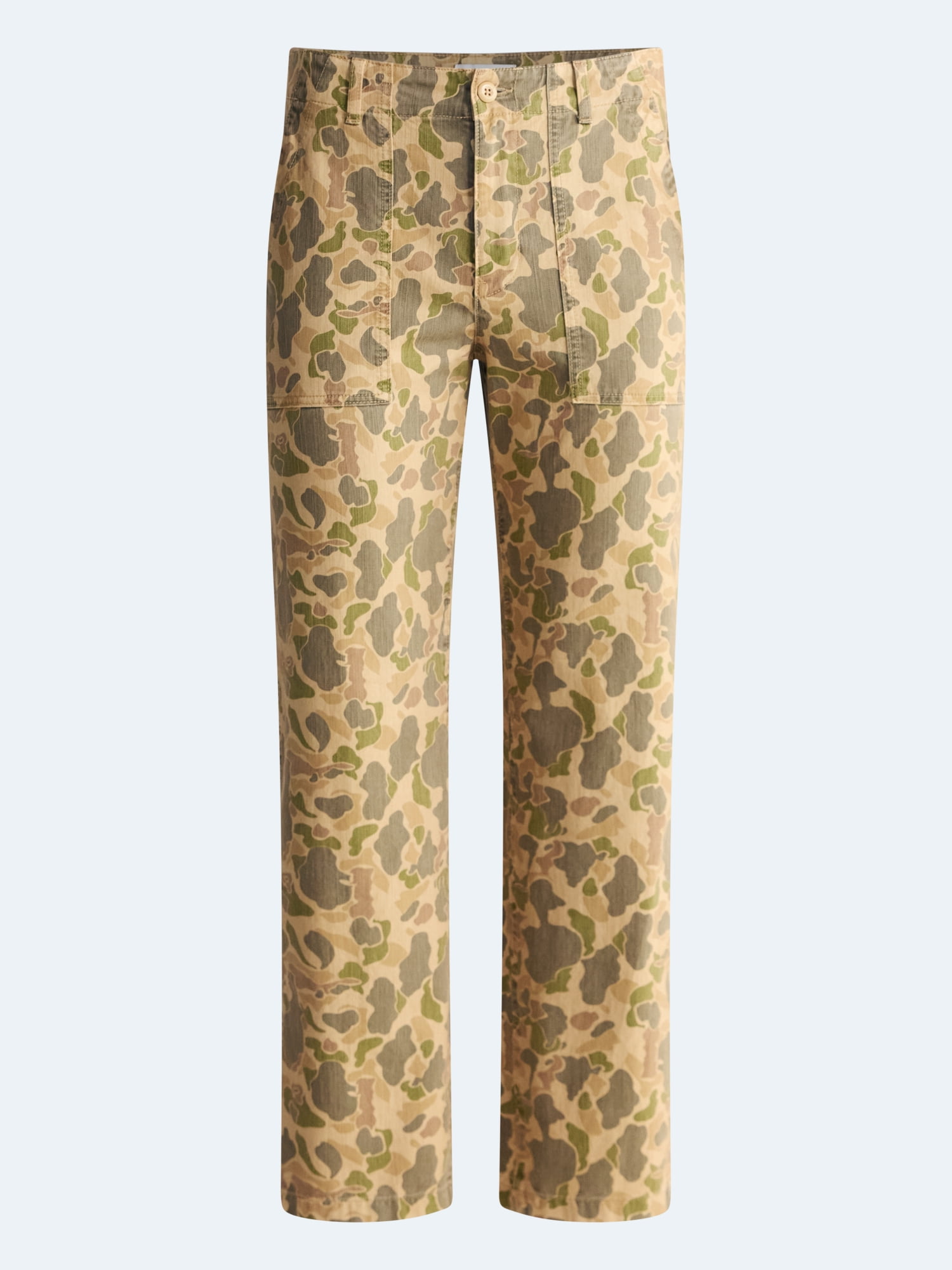 Free Assembly Men's Cotton Camo Utility Pants, Waist Sizes 30-38