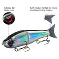 thumbnail image 4 of Bassdash SwimShad Glide Baits Jointed Swimbait Bass Pike Salmon Trout Muskie Fishing Lure 7in /62.5g, 4 of 7