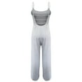 thumbnail image 6 of Backless Playsuit for Women Elegant Open Back Romper Spaghetti Straps Summer Jumpsuits Casual Overalls Wide Leg Pants Full Length Rompers Office Work Party Evening Playsuits, 6 of 7