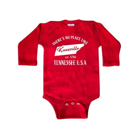 

Inktastic There s No Place Like Knoxville Tennessee Gift Baby Boy or Baby Girl Long Sleeve Bodysuit
