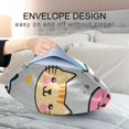 thumbnail image 4 of Yayeee Pillowcase Queen Size Set of 2 Satin Wrinkle Resistant Pillow Case, Cute Cat Pattern, 4 of 8