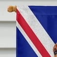 thumbnail image 3 of Bloodhound with English Union Jack British Flag Flag Canvas House Size, 3 of 4