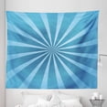 thumbnail image 1 of Vintage Blue Tapestry, Hypnotic Radial Pattern with Blue Ombre Style Colored Striped Pattern, Fabric Wall Hanging Decor for Bedroom Living Room Dorm, 5 Sizes, Blue and Pale Blue, by Ambesonne, 1 of 1