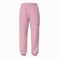 thumbnail image 4 of TOWED22 Men's Fleece Sweatpants Lightweight Cotton Tapered Joggers Workout Running Sweat Pants with Pockets(Pink,XXXL), 4 of 4