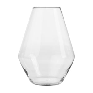 Libbey Clear Glass Soft Diamond Floral Vase, 8" (4-Pack)