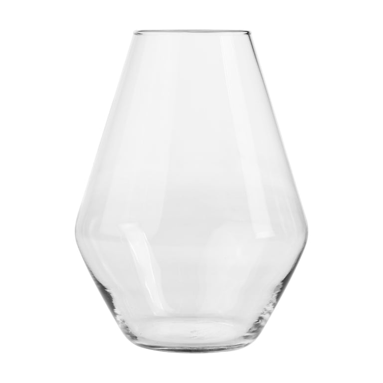 Libbey Clear Glass Soft Diamond Floral Vase, 8" (4-Pack) photo 1