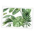 thumbnail image 2 of Pegatina de pared de hojas tropicales, calcomanías de para pared, arte, Mural, decoración de pared, papel tapiz de PVC, decoración para oficin, 2 of 9