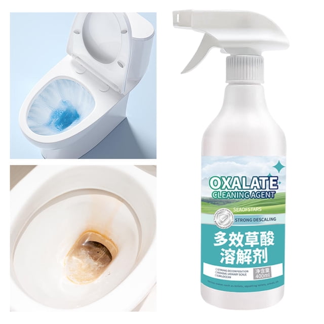 Oxalic Acid Descaling Multi-Effect Dissolver | Powerful Limescale Remover | 400ml Large Capacity | Household Bathroom Toilet Kitchen Surface Cleaner | Stain Lifting Formula