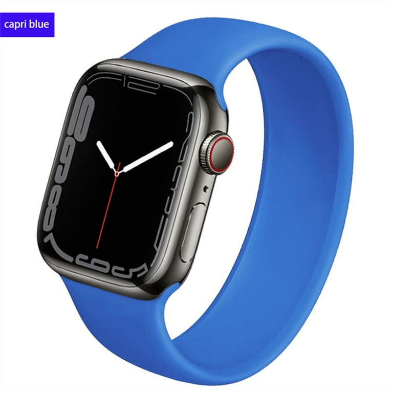 Iwatch Band Apple Watch Band Surf Blue ALMNVO Solo Loop Strap For