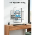 thumbnail image 2 of MountFTV Full Motion TV Wall Mount Brackets for 13-32 Inch TVs, 360° Rotation TV Mount  Great for RV's and Campers Max 100x100mm, Hold up to 33 LBS, 2 of 8