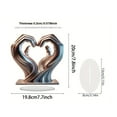 thumbnail image 5 of Joernso Heart Hands Sculpture Wooden Hearts Hand Sculptures Love Gesture Resin Statue Valentine Day Decorative Ornament, 5 of 7