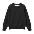 thumbnail image 4 of Atogsazn Kids Girls Knitted Sweater Childrens Casual Long Sleeve Pullover Sweaters Fall Winter Tops Clothes Black 11-12 Years Fashion, 4 of 7