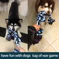thumbnail image 4 of LECHONG Dog Rope Toys with 5 Knots for Aggressive Chewers, Large Dog Toys, Blue, 4 of 6