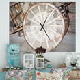 thumbnail image 2 of DesignArt Spanish Wooden Country Carriage Wheel Large Wall Clock, 2 of 2