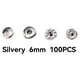 thumbnail image 5 of Sonducket 100 piezas de botones a presión para niños, chaqueta, pantalones, diseño Simple, botón de presión , Kit surtido, manualidades DIY Ropa, zapatos y accesorios Miscelánea Plata 6 mm, 5 of 6