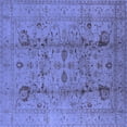thumbnail image 1 of Ahgly Company Indoor Square Oriental Blue Industrial Area Rugs, 6' Square, 1 of 4