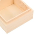 thumbnail image 6 of Pungan unfinished wood box 2pcs Unfinished Wood Box Mini Wooden Box Blank Box Unfinished Storage Box for Jewelry Gift,3.15"X3.15"X1.77", 6 of 10