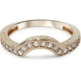 thumbnail image 4 of Pompeii 1/4ct Vintage Diamond Curved Guard Ring 14K Rose Gold (H/I,I1-I2), 4 of 4