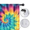 thumbnail image 4 of Blackout Kids Curtains,Colorful Rainbow Tie Dye Spiral Pattern Childrens Insulated Curtains Set Of 2,Bedroom Essentials,Toddler Room Decor 42"x54", 4 of 5
