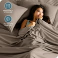 thumbnail image 5 of Bare Home Premium 1800 Collection 4-Piece Bed Sheet Set, Full, Taupe, 5 of 11