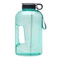 thumbnail image 1 of Eigraketly Botella de agua motivacional de 3,78 l, marcador de tiempo, citas, jarra de entrenamiento de viaje de plástico con asa, accesorios, regalos Ropa Deportiva, Zapatos Verde claro Eigraketly OD019765-04B, 1 of 6