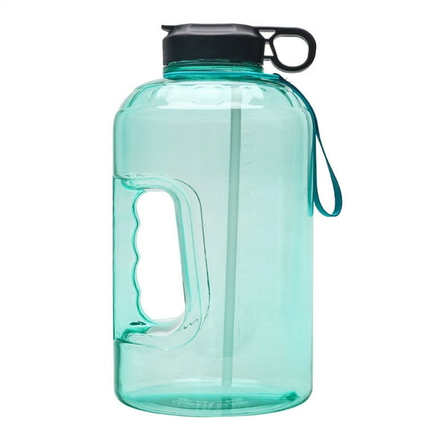 Naiovety jarro plástico del viaje del marcador de tiempo de la botella de agua del galón de motivación 3.78L Ropa Deportiva, Zapatos Verde claro Naiovety OD019765-04B