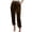 Brown, variant on Velour Pants for Women Velvet Holiday Elastic Waist Tapered Sweatpants Joggers Active Casual Lounge Pants with Pockets Brown XXXL