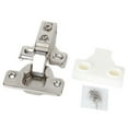 thumbnail image 2 of Overlay Hinge, Corner Hinge Zinc Alloy Short-Arm Built-In  for Home for Office, 2 of 8