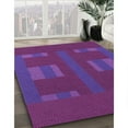 thumbnail image 3 of Ahgly Company Machine Washable Indoor Rectangle Transitional Dark Magenta Purple Area Rugs, 8' x 12', 3 of 7