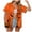 Orange, variant on Towmus Womens Halloween Hawaiian Shirt Cute Pumpkin Ghosts Print Button Down Shirts Short Sleeve Summer Cardigan Tops
