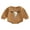 Brown, variant on LMLYSoH Baby Girls Boys Sweatshirts Rompers Halloween Clothes Pumpkin Cow Pattern Crew Neck Long Sleeve Toddler Fall Bodysuits