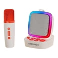 thumbnail image 5 of Altavoz Bluetooth B156 Karaoke Multifuncional Cómodo y Práctico Micrófono de Audio Portátil, Blanco A, 5 of 5