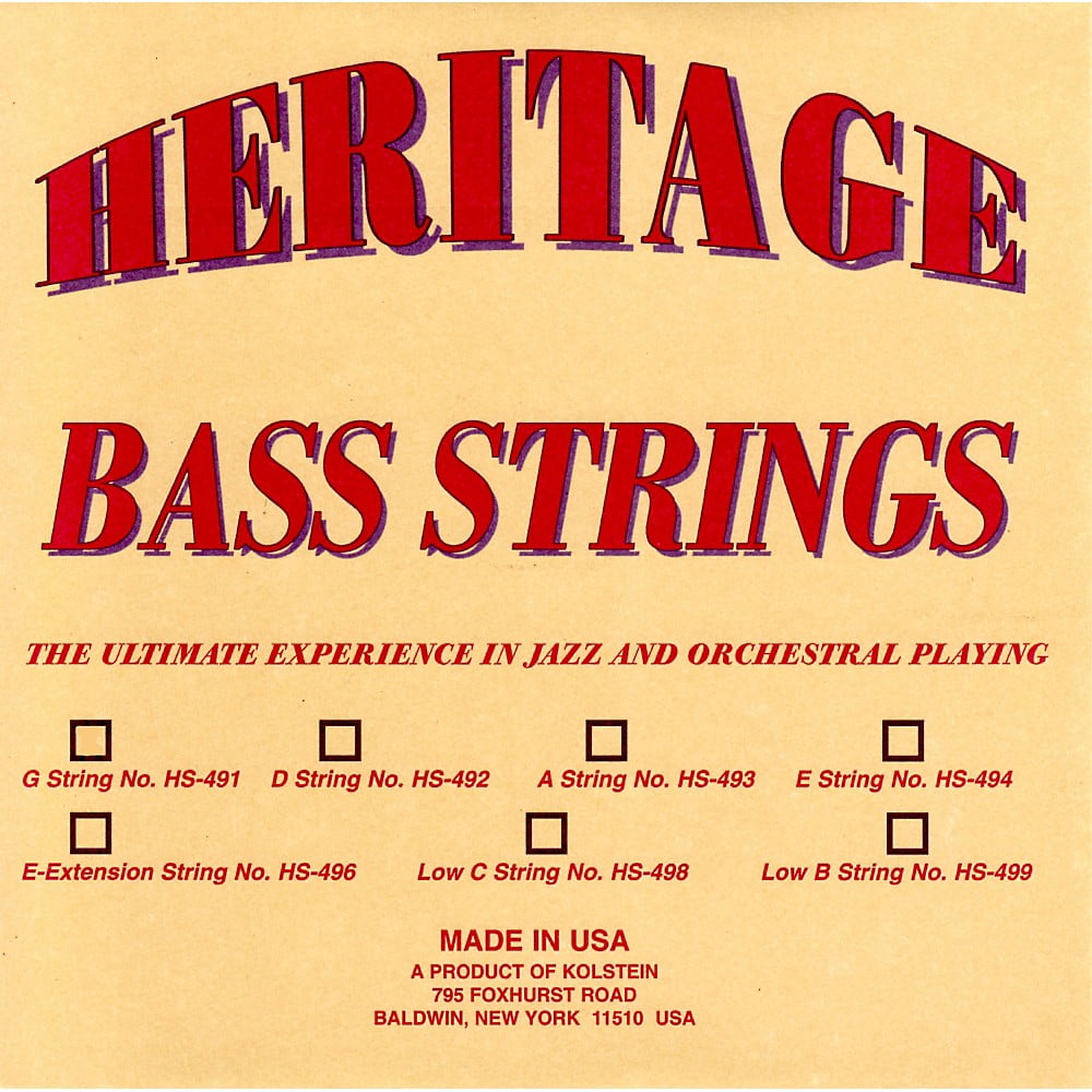 Kolstein Heritage Orchestral Jazz Bass Strings HS-494 Set