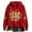 f-Red, variant on VBEWZET Women Autumn Casual Hoodie, Pumpkin‑Maple‑Leaf Graphic Pullover Hooded Sweatshirt For Holiday Occasions f-Red L